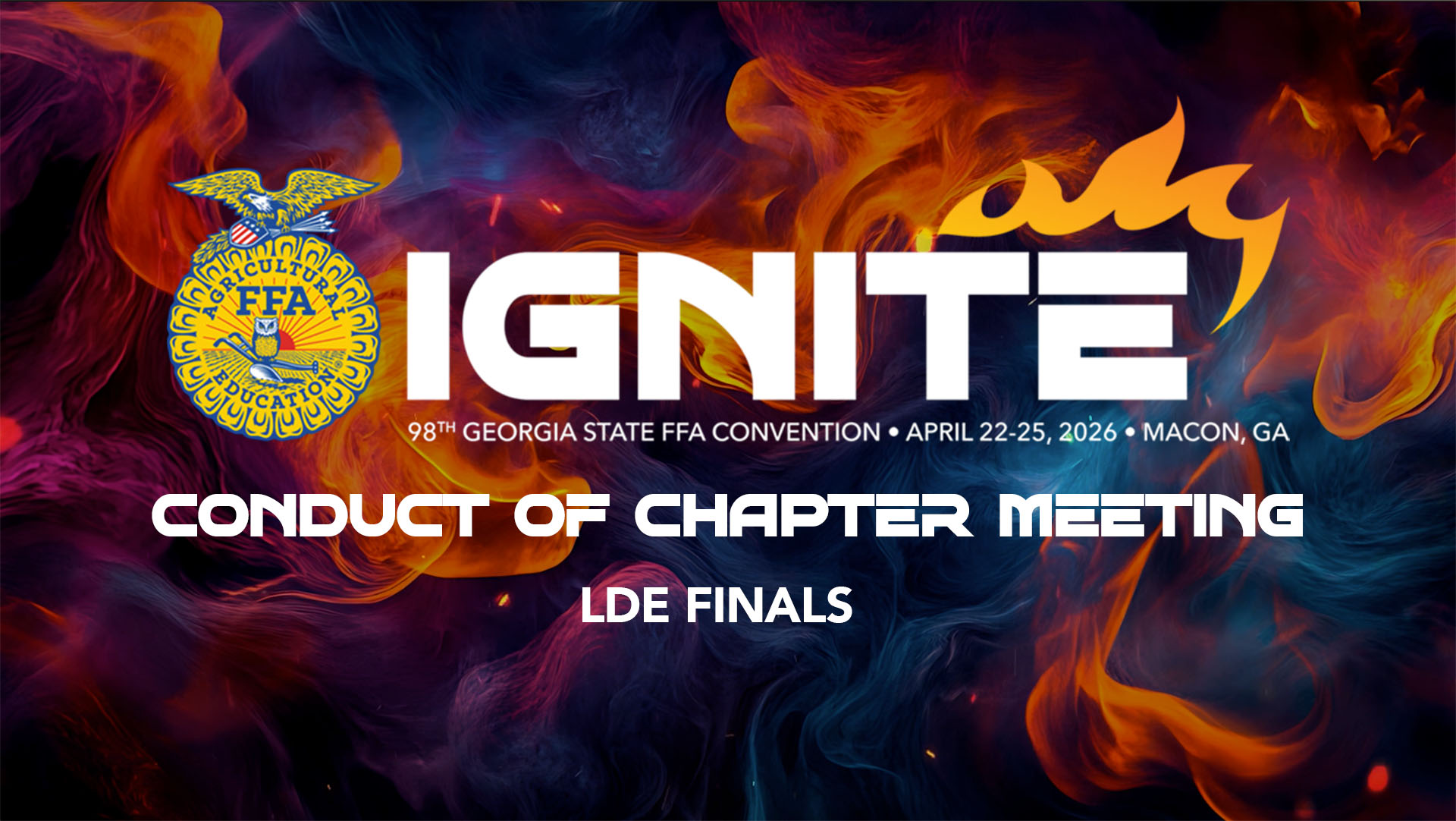 Conduct of Chapter Meeting.